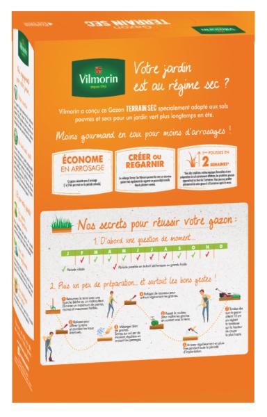 Terrain Sec - Gazon Terrain Sec - 250 g - PACKAGING_3D_VERSO